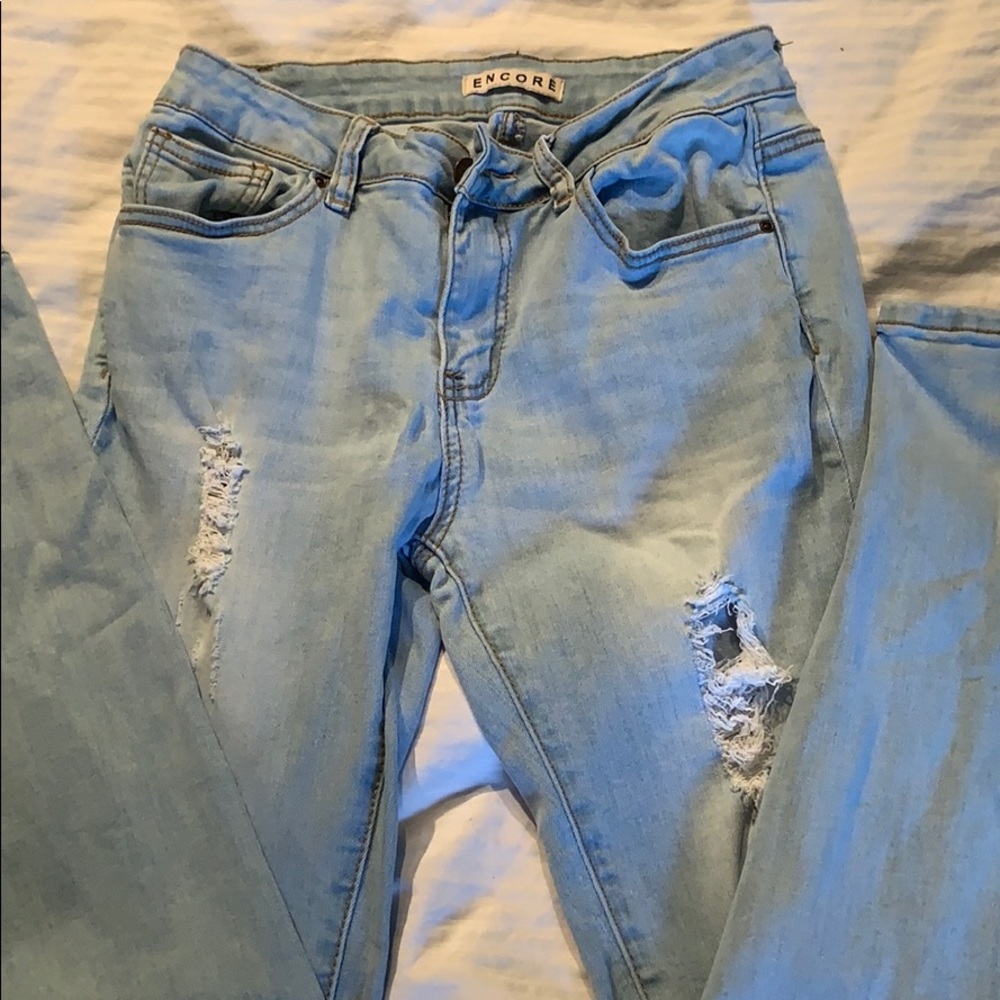 Light blue jeans